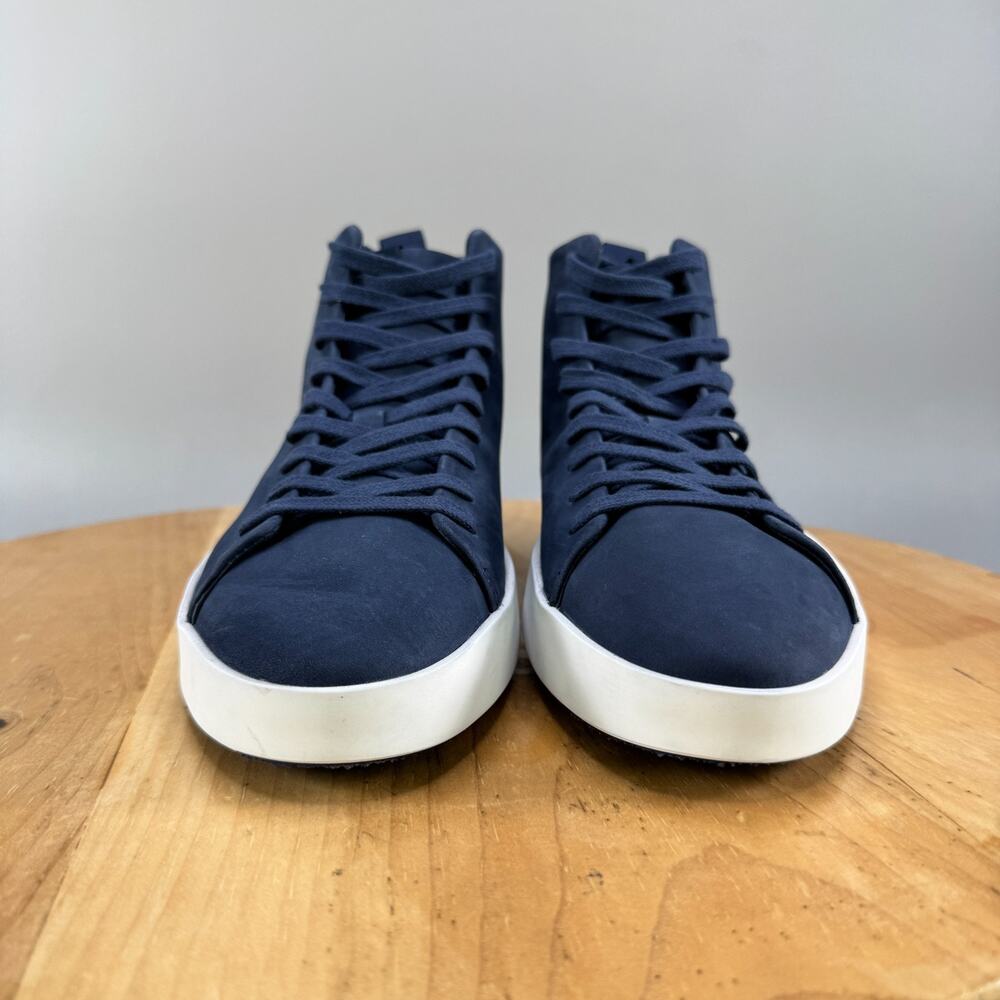 Wolf & Shepherd Cruise High Top Men’s Size 8 Blue Shoes Leather Lace Up Sneakers - Picture 2 of 9